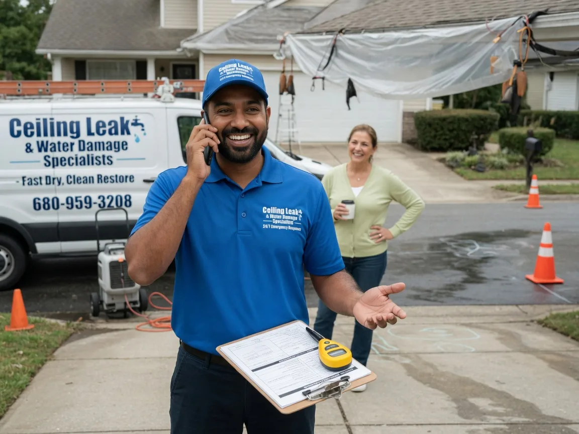 Ceiling Leak Cleanup Green, KS FAQs